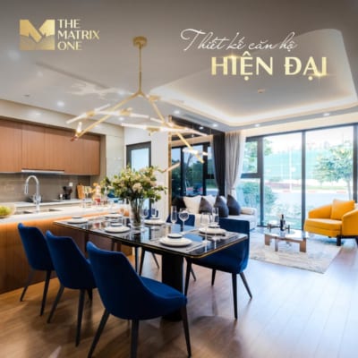 Thiết kế căn hộ hiện đại The Matrix Premium