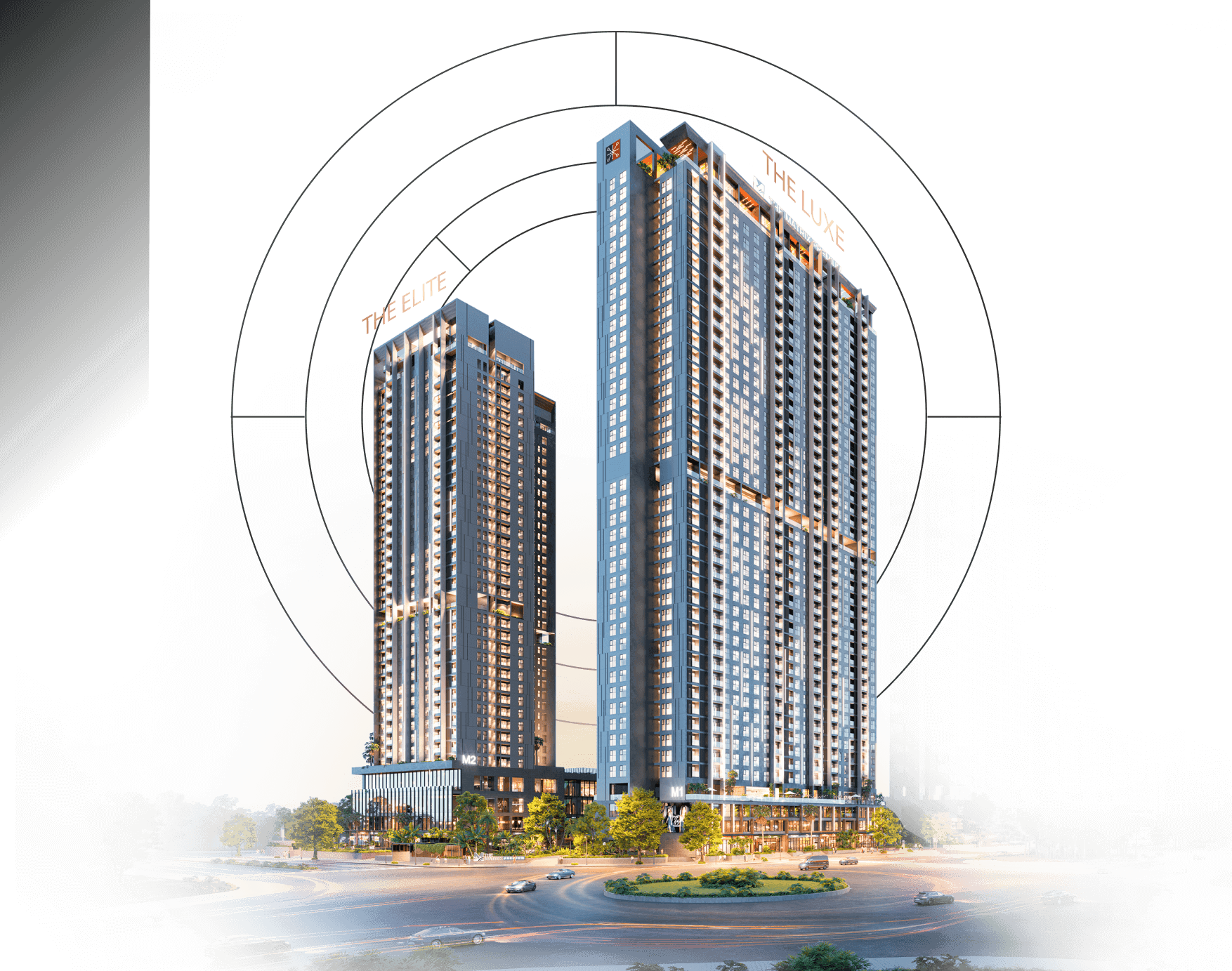 Tổng thể 2 tòa The Matrix One Premium